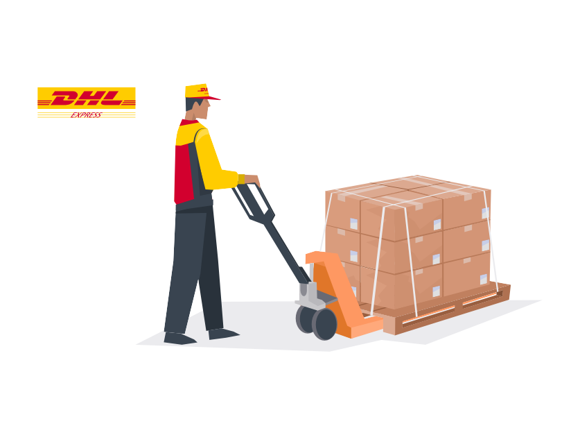 DHL Abholung Paketbote