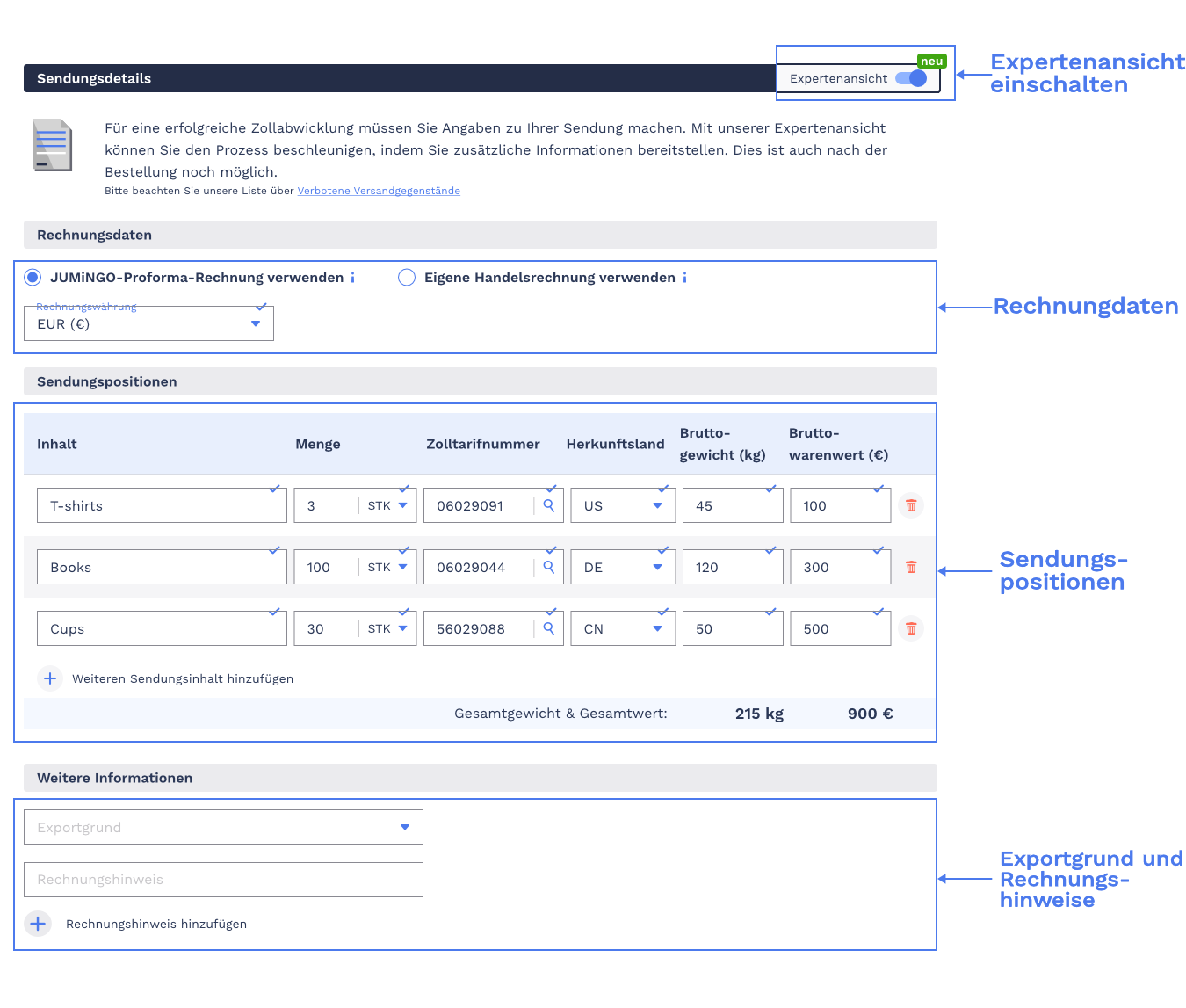 Digitale Zollübermittlung